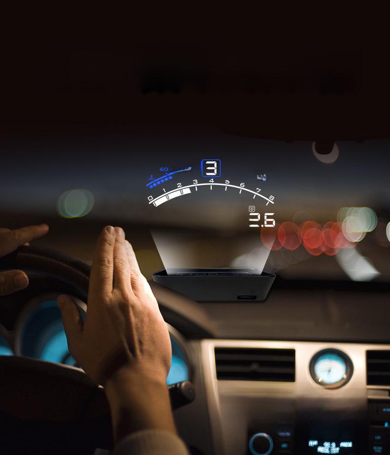 F4 Universal-Head-Up-Display für Autos: Tragbares OBD-High-Definition-HUD