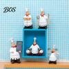 Dining Space Decoration Chef Figurine, Resin Countertop Table Decoration, Funny Statue with Cartoon Kitchen Accessory Seasoning Bottle/Bottle