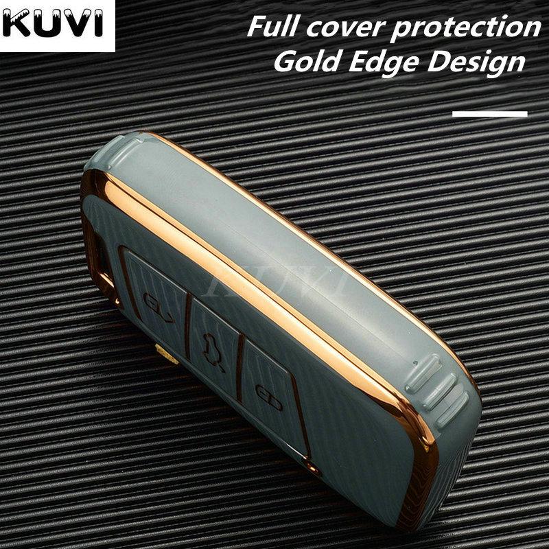 Electroplated TPU Car Key Cover For VW Volkswagen Magotan Passat B8 Skoda Superb Kodiaq A7 Smart Remote Fob Protector Case