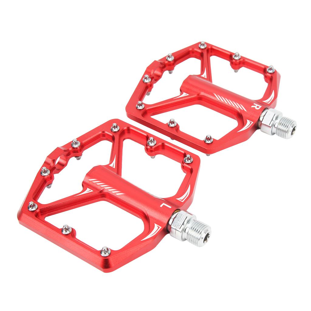 LeBycle Fahrradpedal Rutschfestes Trittbrett Universal Leichtgewicht CNC Aluminiumlegierung Fahrradzubehör Rot