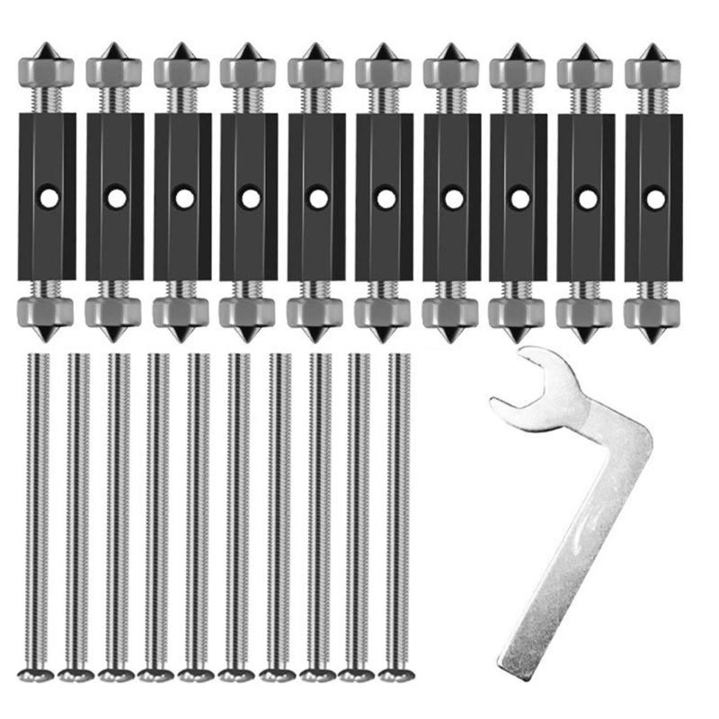 10Pcs Adjustable Cassette Screws Support Rod 86/118 Type Cassette Repair Device Wall Electrical Box Screw Tool Enduring