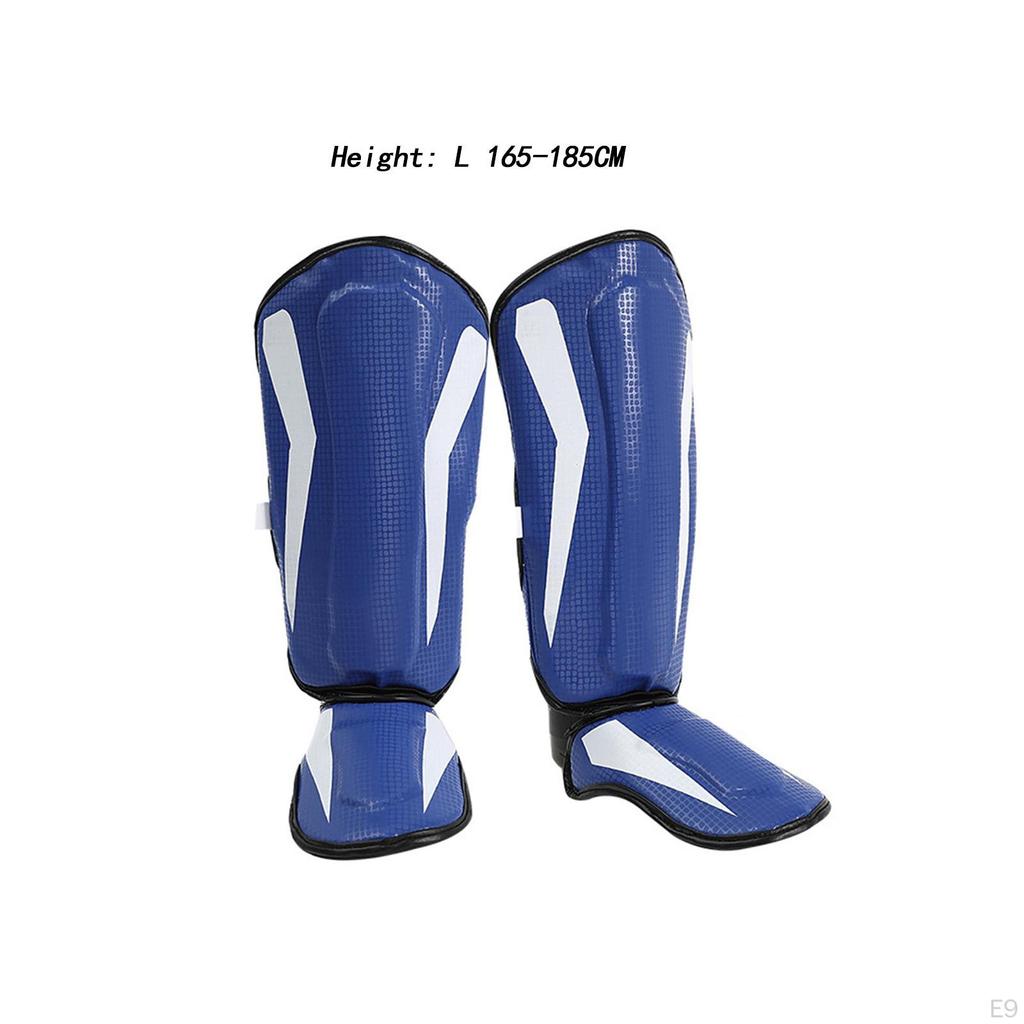 Kickboxing Shin Guards Leg Instep Protection Pads Karate Teens