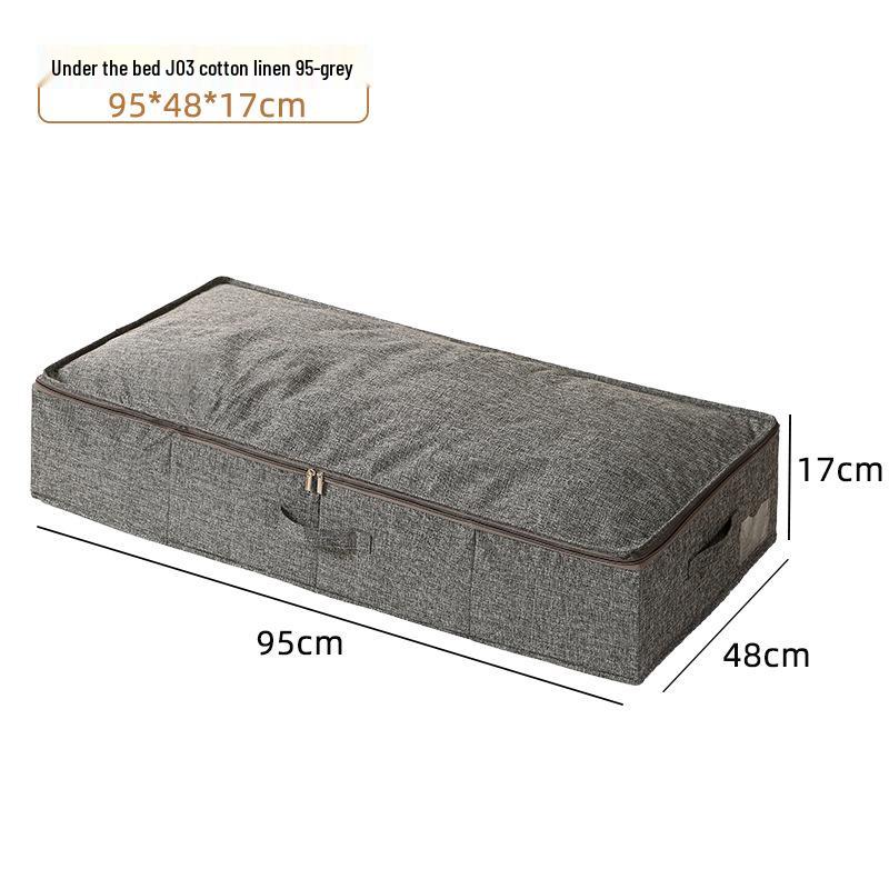 Prachotěsná a vlhkotěsná skládací úložná taška pod postel na přikrývky – Viditelné a multifunkční řešení pro koleje