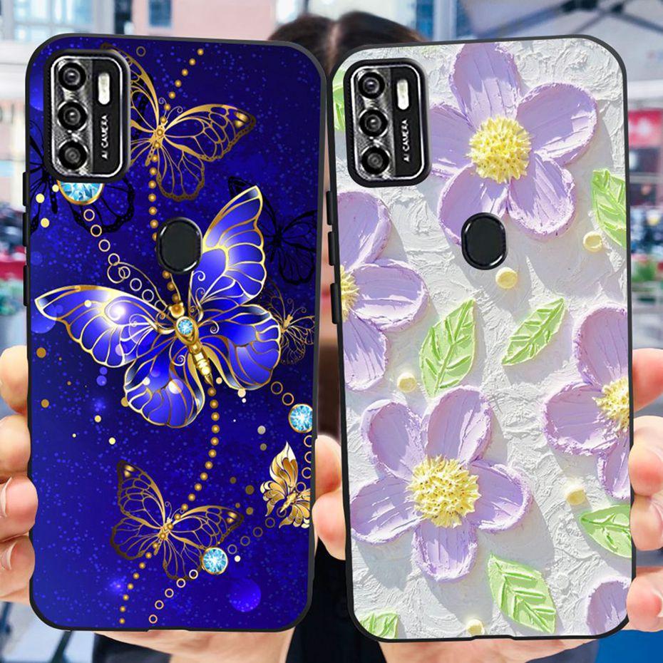 Lovely Case For ZTE Blade A7s 2020 / Optus X Pro / Telstra Evoke Plus 2 Black Silicon Soft Cases Cover For Zte A7s (2020) A7020