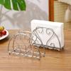Elegant Metal Iron Napkin Holder Paper Drawer Storage Bracket Organizer For Kitchen Home Restaurant Tabletop Accessory