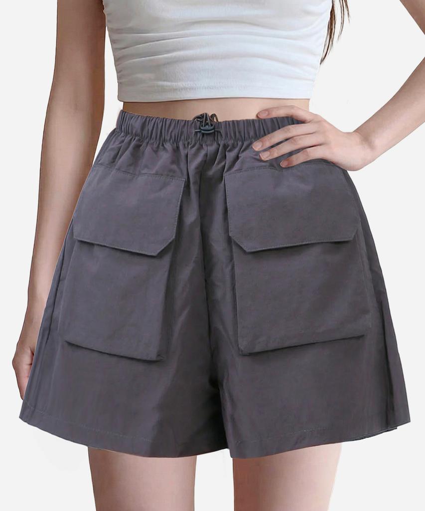 Keulleiseu Upf 50+ Uv Protection Cargo Pocket Shorts_Charcoal