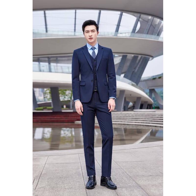 HAI YUAN YI SHANG Men's Professional Suit Set with Shirt