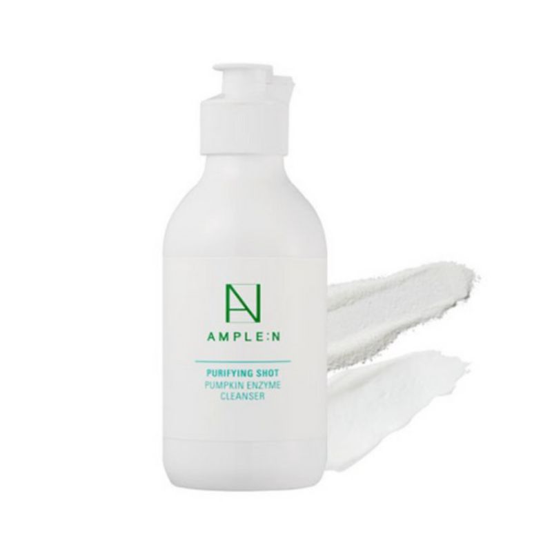 AMPLE:N Purifying Shot Pumpkin Enzyme Powder Cleanser 50g – Gentle Exfoliating Facial Cleanser for Smooth & Clear Skin