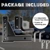 Class 3 Trailer Hitch Ball Mount, 8-Position Adjustable, 2' Receiver, 5000 Lbs Capacity, Includes Pins & Hole