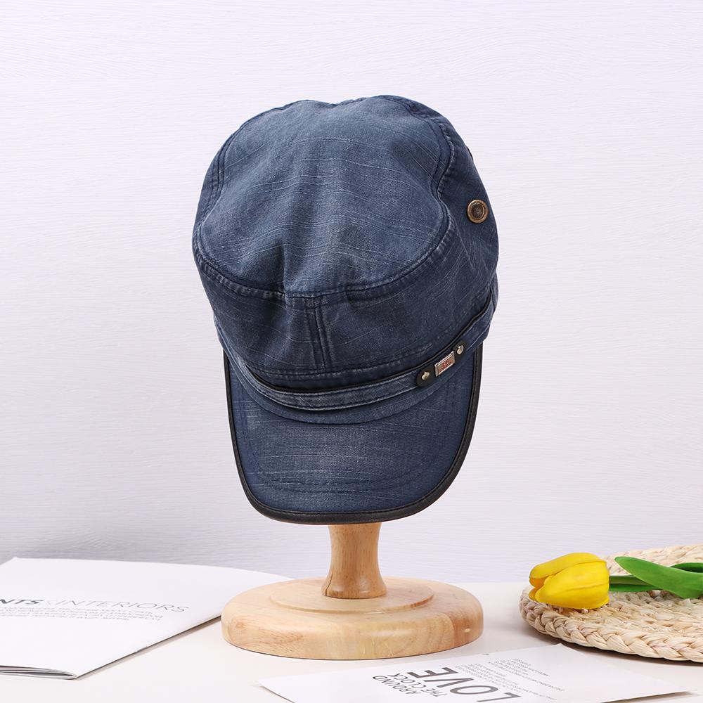 Casual Breathable Adjustable Cadet Hat Peaked Cap Sun Cap Baseball Cap