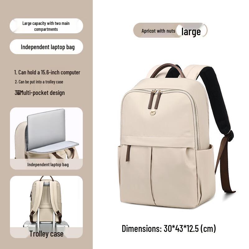 Li Shen Women s Large Capacity Anti-splash Backpack Large