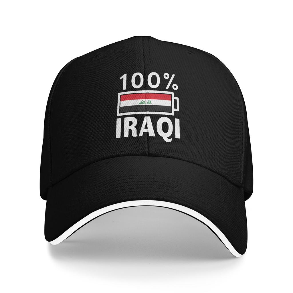 Iraq Flag Accessories Unisex Women Baseball Cap Dad Hat Unique Design Outdoor Headwear Adjustable Fit Snapback Cap