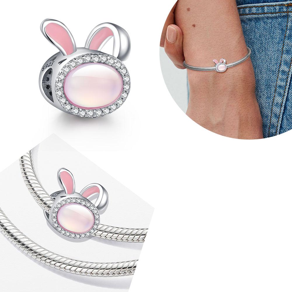 Easter Bead Original Pendant Copper Rabbit Charm Fit Bracelet Diy For Women Classic Easter Gift Fashion