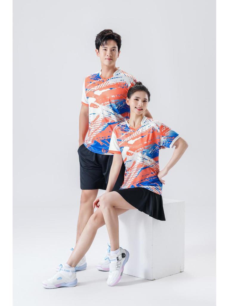 Quick-Dry Breathable Sports Suit: Men's Badminton, Women's Volleyball, Kids' Table Tennis Jersey