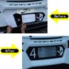 Car Rear License Plate Frame Trim Stickers USA Flag Style Decals Vinyl Sticker Accessories For Chevrolet Corvette C8