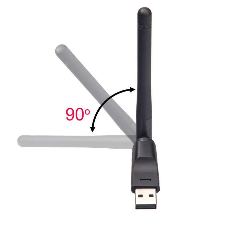 150M USB WiFi Network Card Receiver, Mini Wireless Adapter MT7601 for Set-Top Box