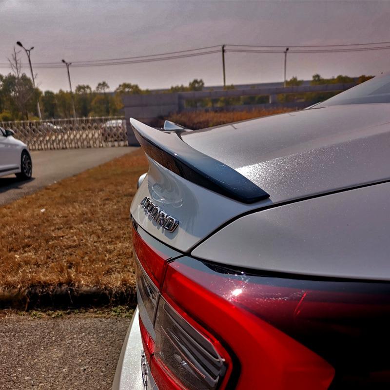 Black Spoiler for Honda Accord Carbon Painting 2018-2022 10 Th Rear Wing Ducktail Accessories