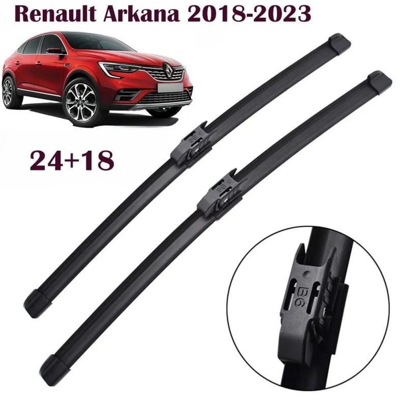 24"+18" Frameless Beam Wiper Blades for Renault Arkana / Captur II / Clio V / Megane IV / Talisman