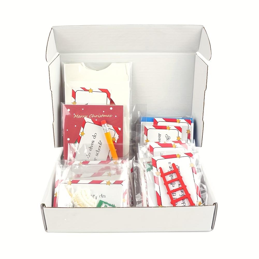 24-Day Elf Arrival Kit,Christmas Countdown Kit with Jokes and Surprises, Elf Set 24 Days of Christmas - Festive Home Decorations