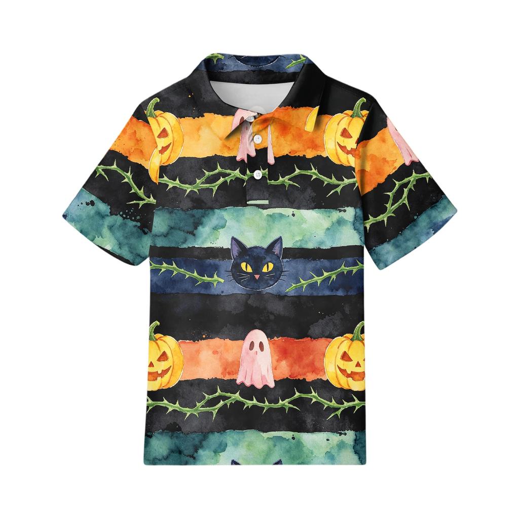 Kids' Casual Halloween Printed T-Shirt for Boys and Girls