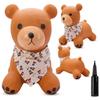 Skoczek Dla Dzieci Do Skakania Z Pompką Teddy Brązowy Z Bandaną