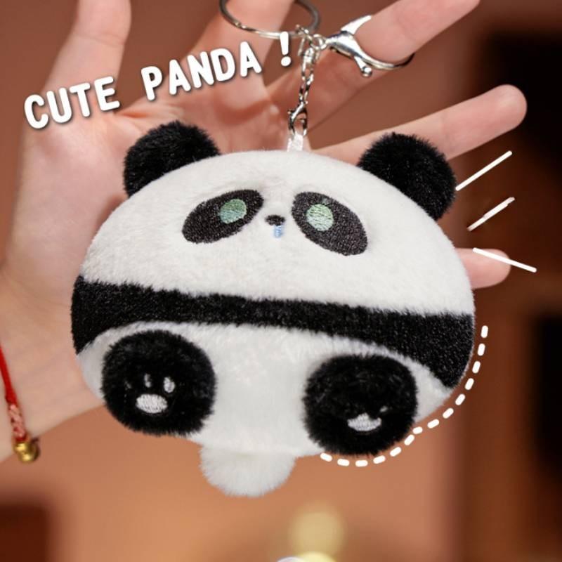 Panda Toy Plush Backpack Keychain Pendant Cartoon Animals Fill Doll Souvenir