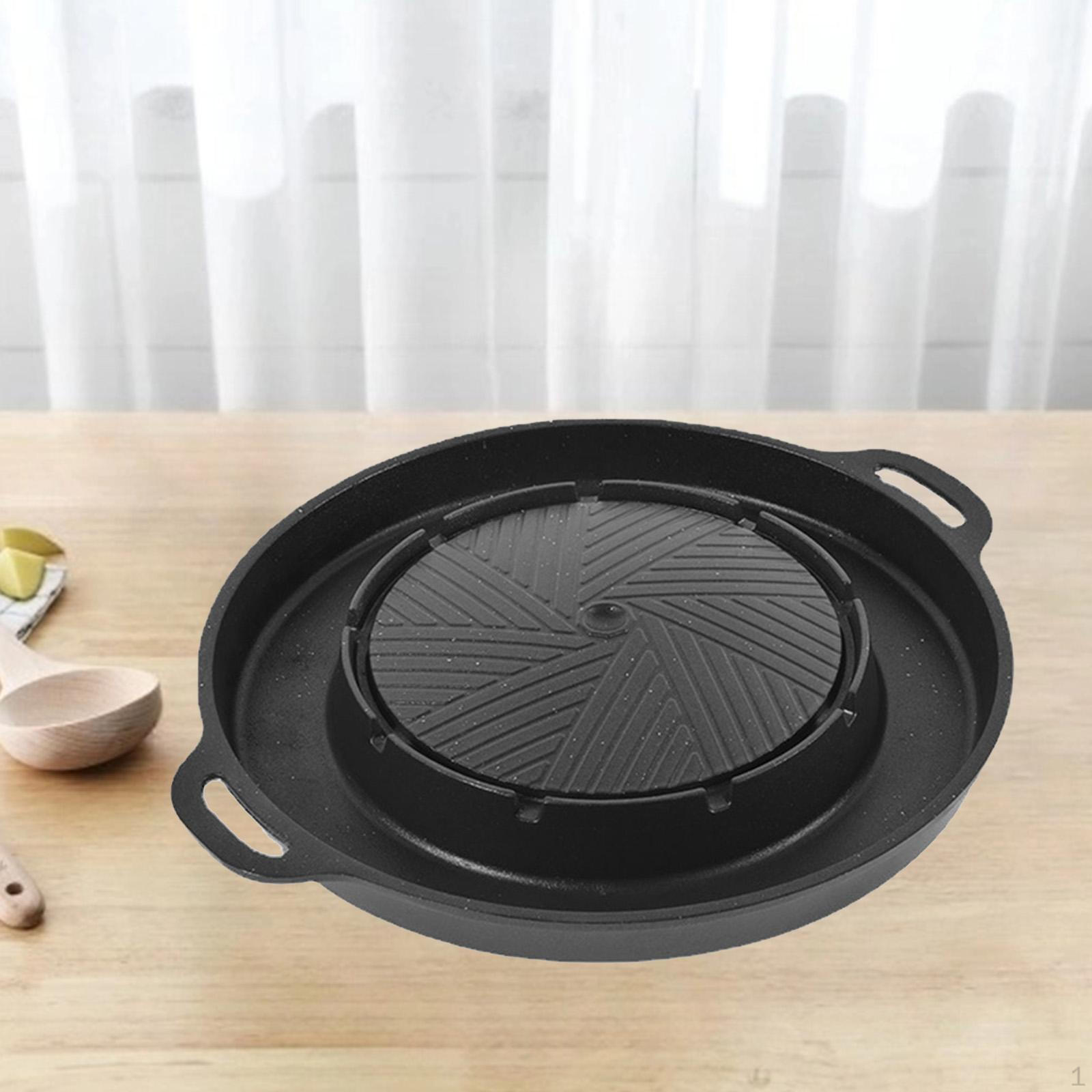 

Кастрюля с грилем 2 в 1 Барбекю Барбекю Поддон для мяса Корейская шабу-варка для Inner depth 3cm