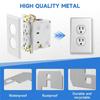For Electrical For Outlet For Outlet Repair Wall Plate Spacer Spacers 30Pcs Metal Flush Fit Device Leveling Plates