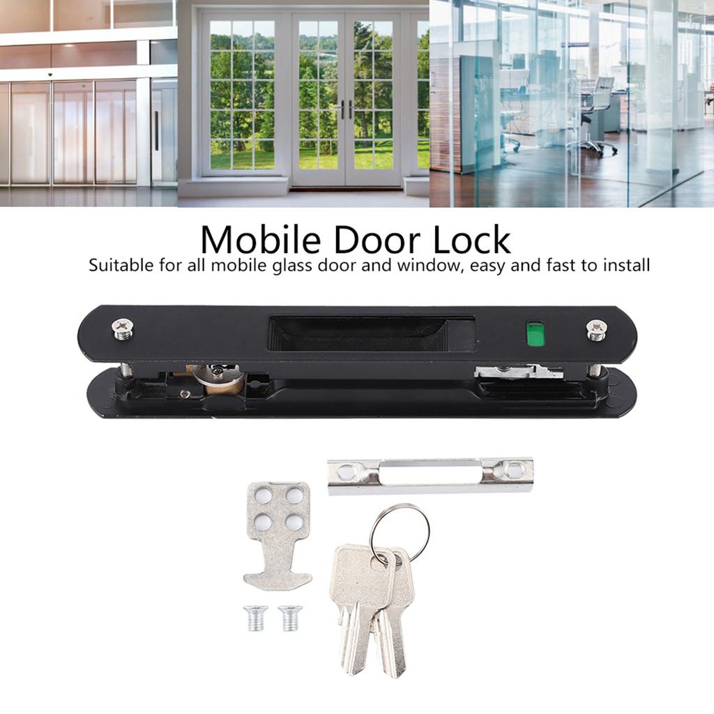 Household Supplies Lock Catch Sliding Door Window Hook Lock Modern Mobile Door Single Double Sided Lock Catch for Home Door Lock