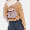 New COACH Riya Fabric Backpack Medium Size Women's Pink CJ833-LHPPU