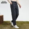 XueZhongFei Men's Winter Duck Down Straight-Leg Pants