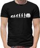 Evolution Of Man Reliant Robin Driver Mens T-Shirt - Del Boy - Rodney - TV - Car