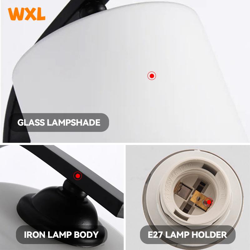 Wall Lamp E27 Head Wall Sconce Lamp for Living Room Decoration Bedroom Lighting Retro Iron Art Nordic Switch Indoor Wall Light