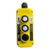 Yellow Three Push Button Control Box For Tail Lift Winch Windlass Industrial Lift