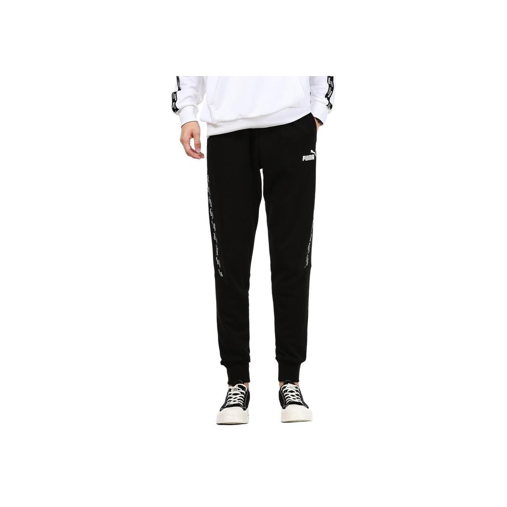 Puma Casual Sports Breathable Printed Trousers Men Bottoms Black 846566-01