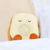 LED Digital Cartoon Alarm Clock Bedroom Night Light Bedside Electronic Clock Soft Plush Toast Shape Alarm Clock