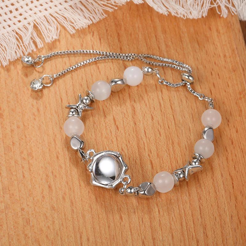 Korean Style Elegant Temperament Bracelet For Women Girls  Exquisite Zircon Pearl Bangles Trendy Jewelry Party Gifts