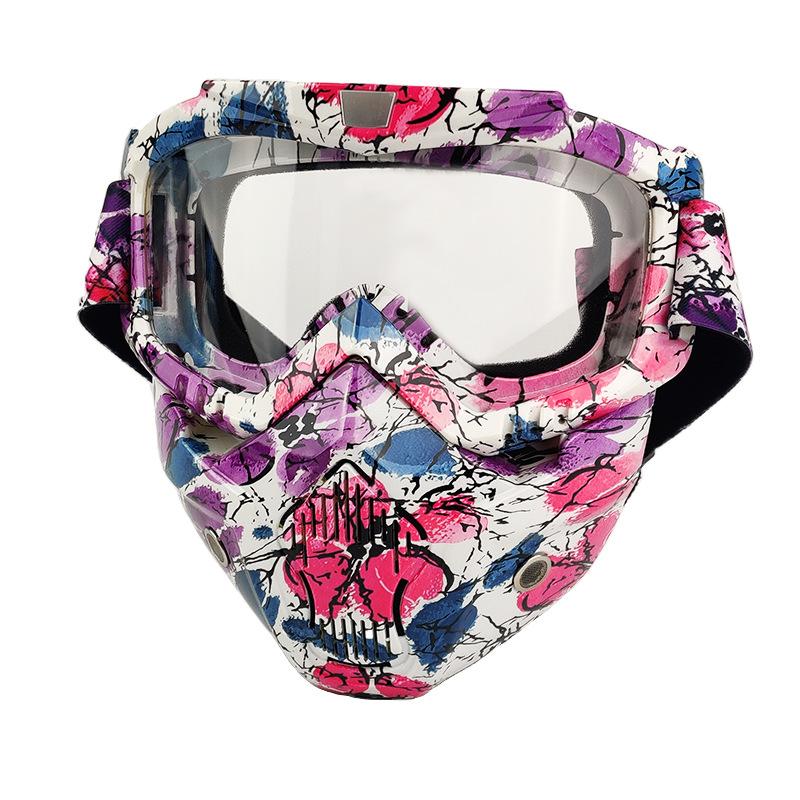 Glasses Water Turning Ghost Head Goggles Mask Motorcycle Riding Mask Windproof Warm Outdoor Protection