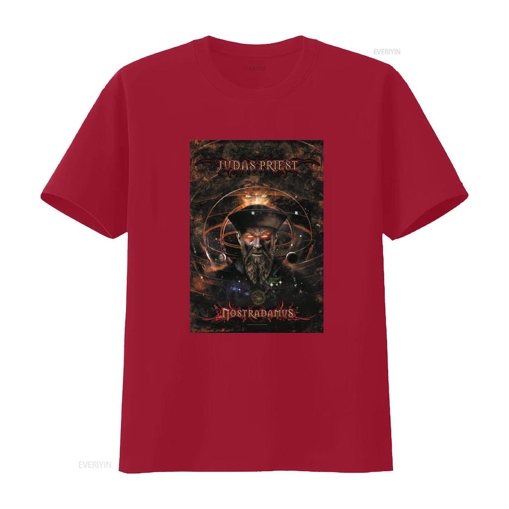 Judas Priest Nostradamus Heavy Metal Band Concert T Shirt Vintage Washed Soft Streetwear Stylish Casual Graphic Unisex