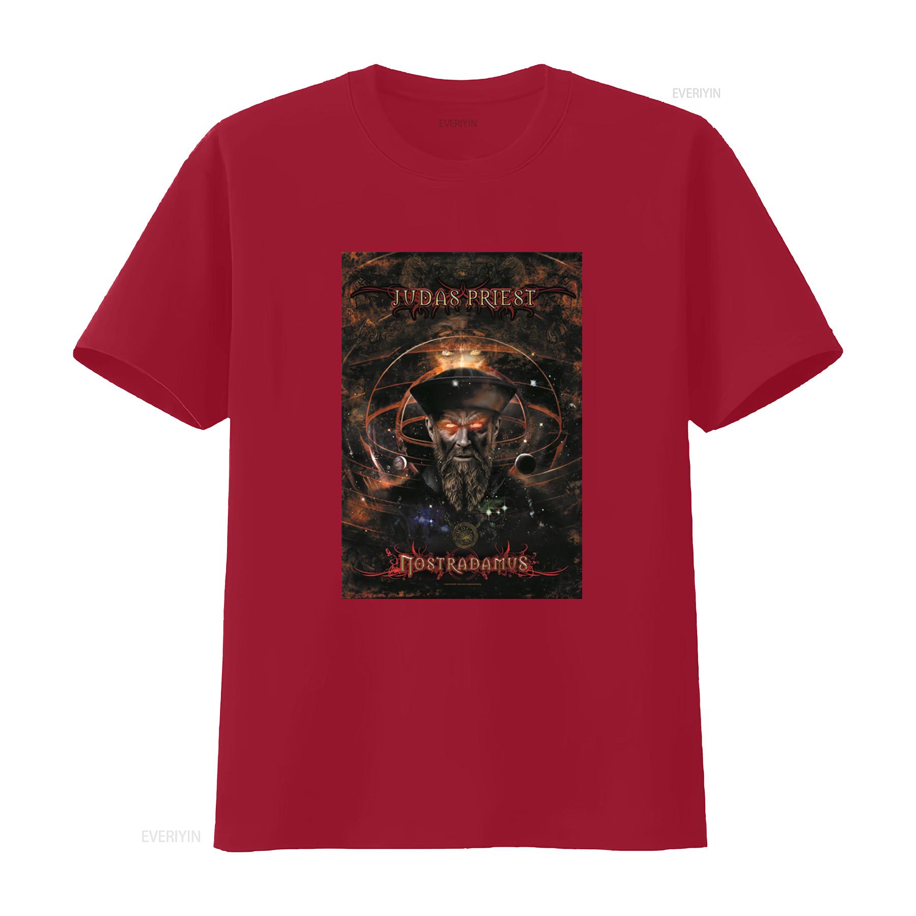 Judas Priest Nostradamus Heavy Metal Band Concert T Shirt vintage Washed Soft streetwear Stylish Casual graphic Unisex S