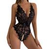 1011 European and American new erotic underwear, women's lace erotic one-piece pajamas, backless sexy perspective pajamas