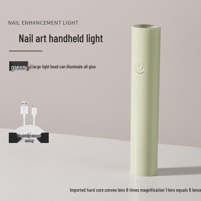 Portable Rechargeable UV Nail Lamp: Quick-Dry Mini Handheld Nail Art Curing Device