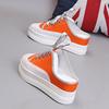 Fashion Thick Sole Platform 7CM Height Increase Women Summer Breathable Mesh Non-Heel Slippers Casual Shoes