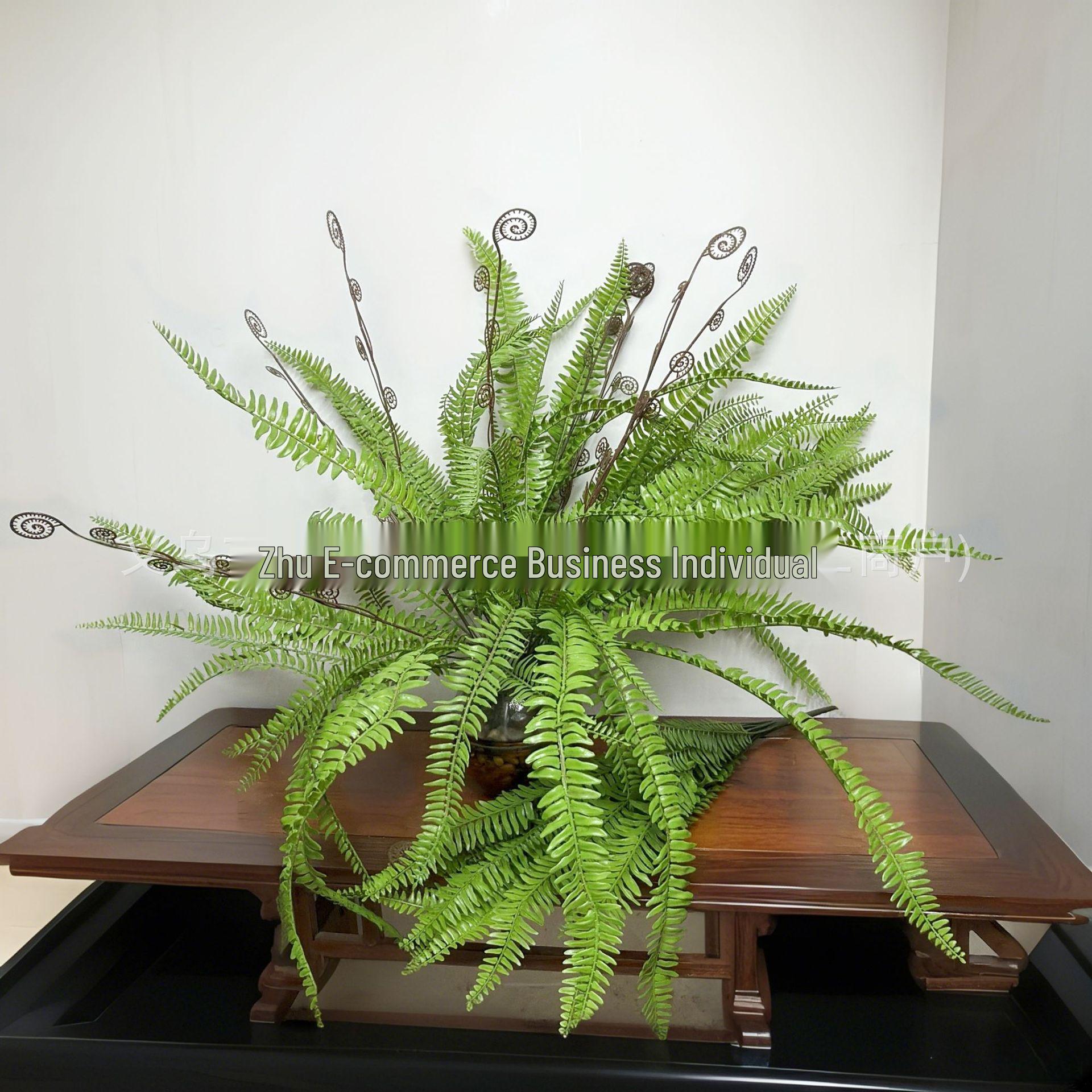 High-Quality Artificial Persian Leaf Magnolia for Garden Decor Three-Core Long Stem Persian Leaf