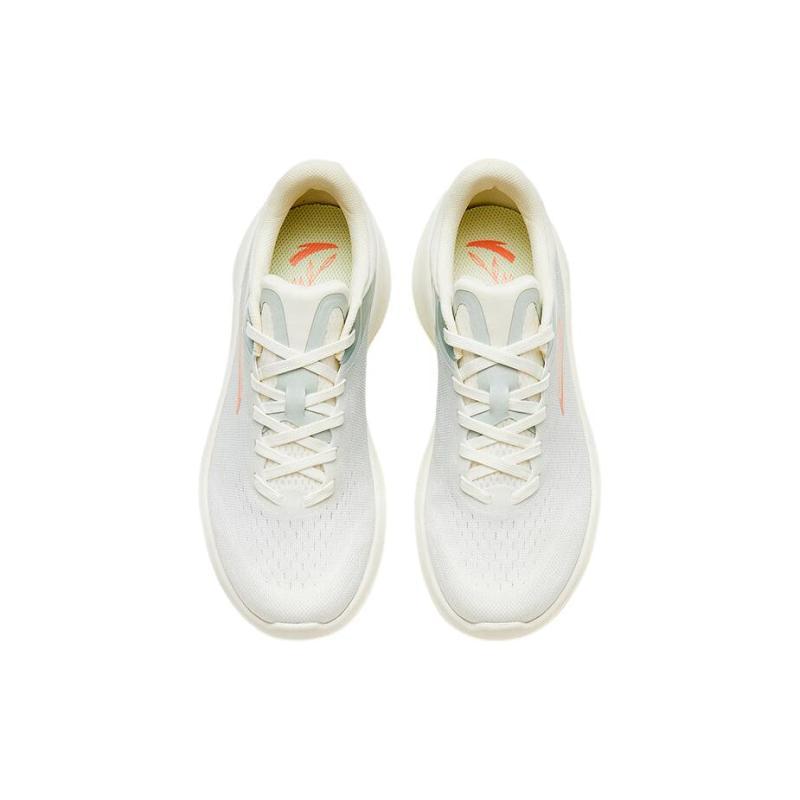 Anta Leaf 4.0 Slip Resistant Abrasion Resistant Low top Running Shoes Women's White Green Sneakers 922335555-3