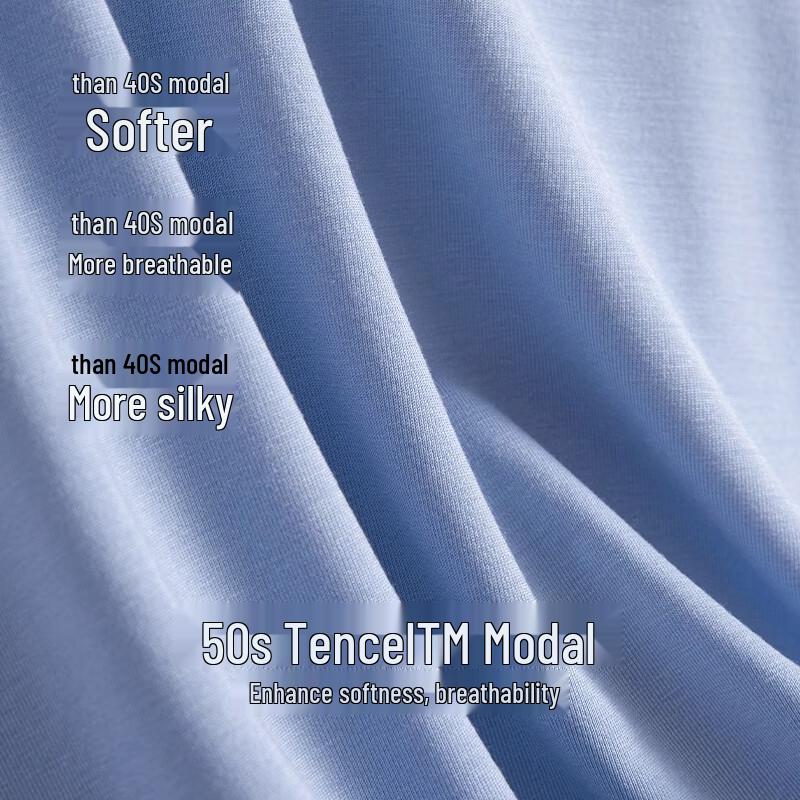 ZaiShuo Men's 50S Modal Seamless Boxer Briefs with Silk Crotch, 3-Pack