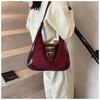 Vintage Matte Bag Women's Fashion Versatile Tote Bag High-end Casual Messenger Bag Underarm Bag