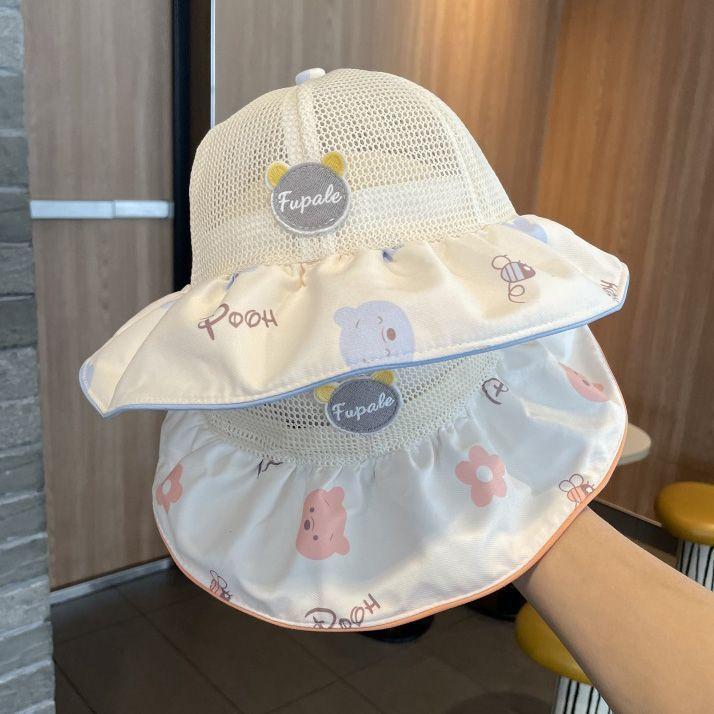 Baby Sun Hat Summer Mesh Large Brim Sun Protection For Toddler Boys Girls