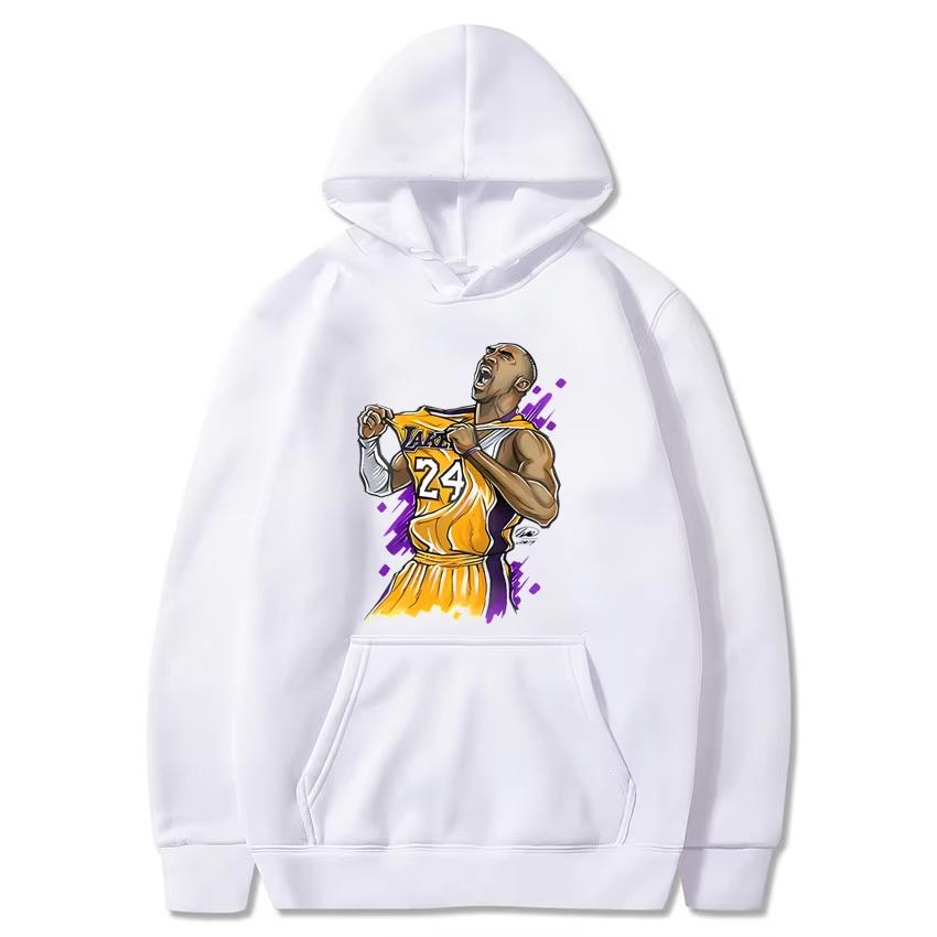 Lakers Kobe Bryant Tištěná Jarní a Podzimní Mikina Unisex Ležérní Klasická Jednoduchá Cool Sportovní Oblečení