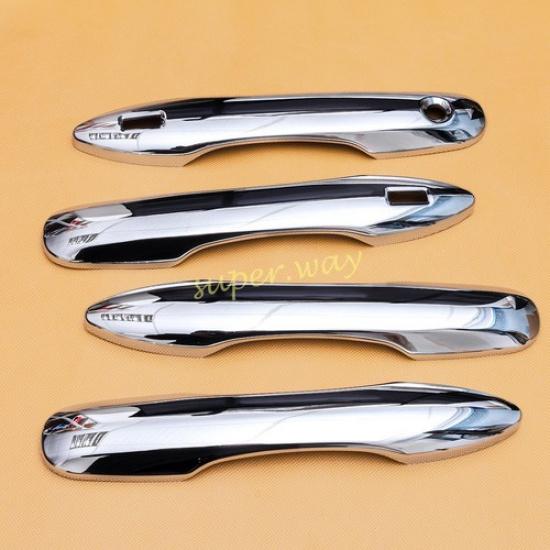 Chrome Car Door Handle Cover + Bowl Cup Trims For -2024 Toyota Corolla Cross